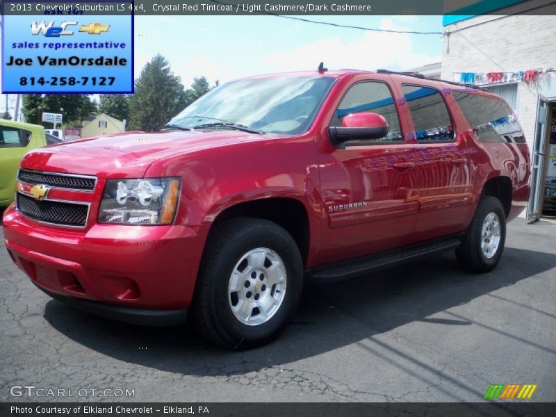 Crystal Red Tintcoat / Light Cashmere/Dark Cashmere 2013 Chevrolet Suburban LS 4x4