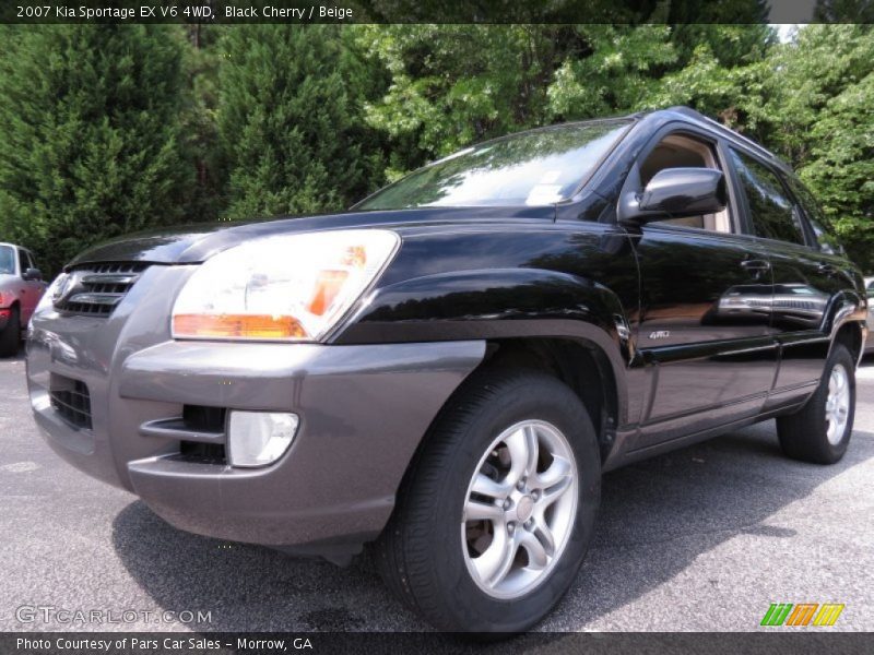 Black Cherry / Beige 2007 Kia Sportage EX V6 4WD