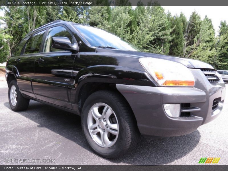 Black Cherry / Beige 2007 Kia Sportage EX V6 4WD