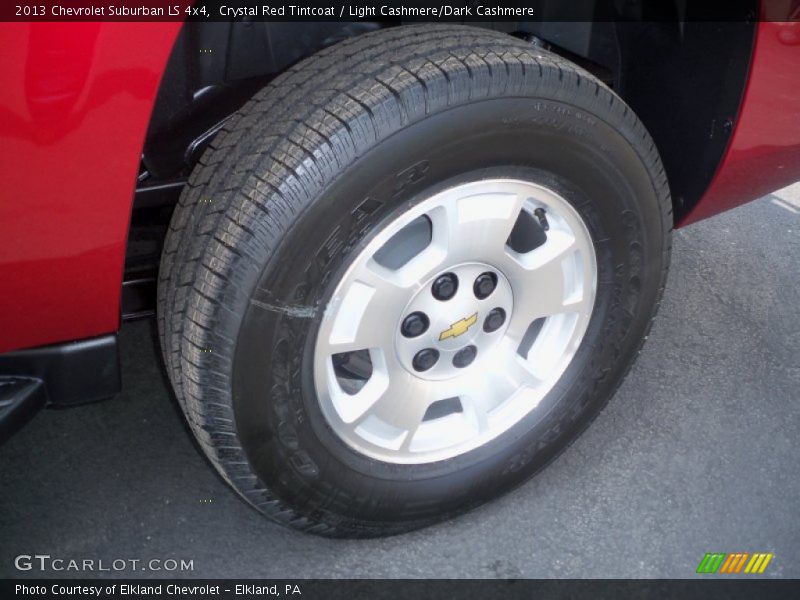 Crystal Red Tintcoat / Light Cashmere/Dark Cashmere 2013 Chevrolet Suburban LS 4x4