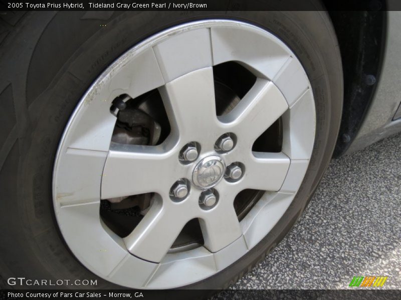 Tideland Gray Green Pearl / Ivory/Brown 2005 Toyota Prius Hybrid