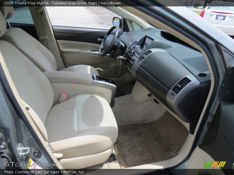 Tideland Gray Green Pearl / Ivory/Brown 2005 Toyota Prius Hybrid