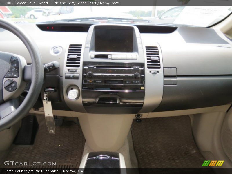Tideland Gray Green Pearl / Ivory/Brown 2005 Toyota Prius Hybrid