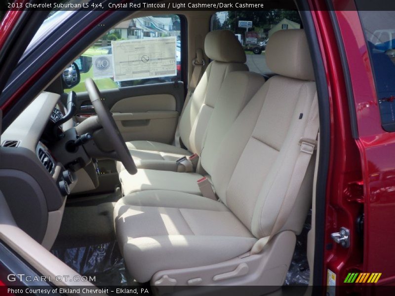 Crystal Red Tintcoat / Light Cashmere/Dark Cashmere 2013 Chevrolet Suburban LS 4x4