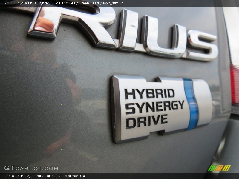 Tideland Gray Green Pearl / Ivory/Brown 2005 Toyota Prius Hybrid