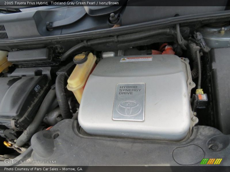 Tideland Gray Green Pearl / Ivory/Brown 2005 Toyota Prius Hybrid