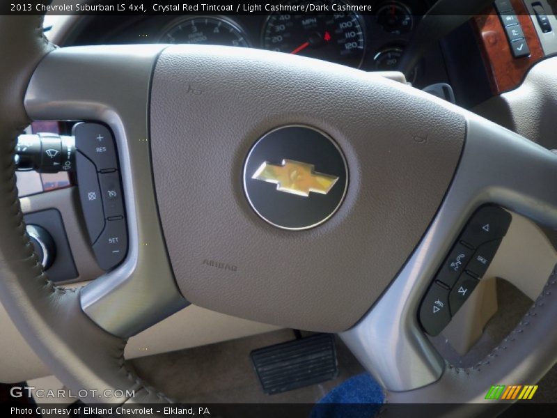 Crystal Red Tintcoat / Light Cashmere/Dark Cashmere 2013 Chevrolet Suburban LS 4x4