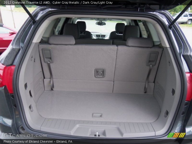 Cyber Gray Metallic / Dark Gray/Light Gray 2012 Chevrolet Traverse LS AWD