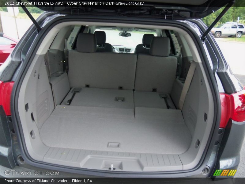 Cyber Gray Metallic / Dark Gray/Light Gray 2012 Chevrolet Traverse LS AWD