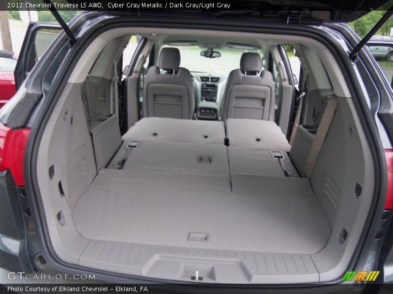 Cyber Gray Metallic / Dark Gray/Light Gray 2012 Chevrolet Traverse LS AWD