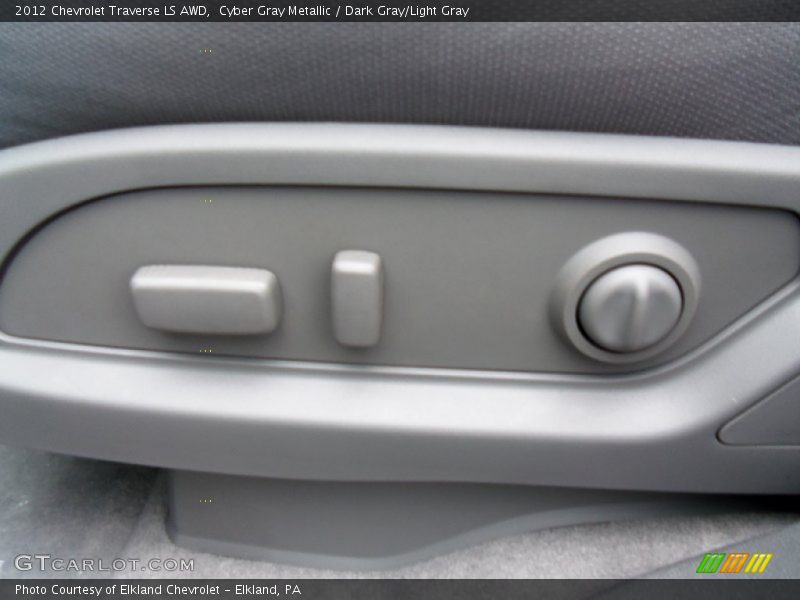 Cyber Gray Metallic / Dark Gray/Light Gray 2012 Chevrolet Traverse LS AWD