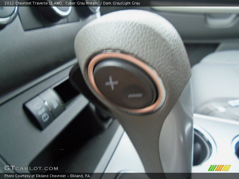 Cyber Gray Metallic / Dark Gray/Light Gray 2012 Chevrolet Traverse LS AWD