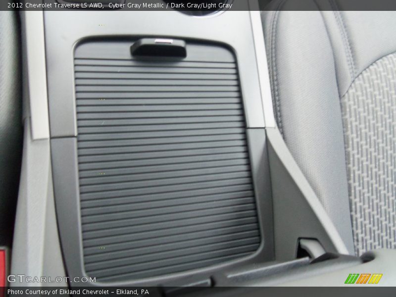 Cyber Gray Metallic / Dark Gray/Light Gray 2012 Chevrolet Traverse LS AWD