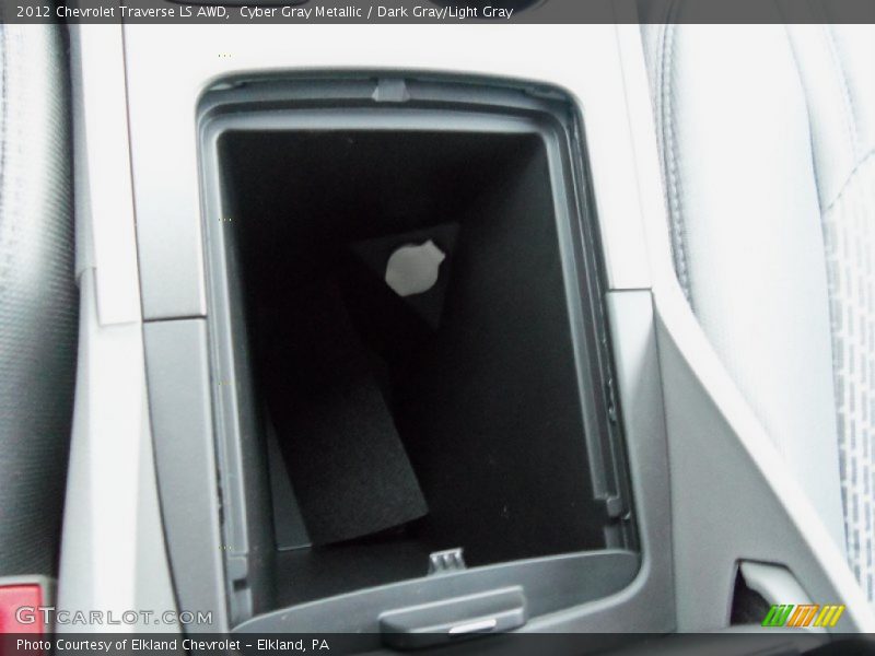 Cyber Gray Metallic / Dark Gray/Light Gray 2012 Chevrolet Traverse LS AWD