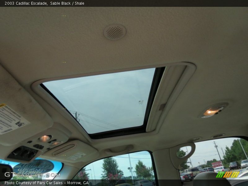 Sable Black / Shale 2003 Cadillac Escalade