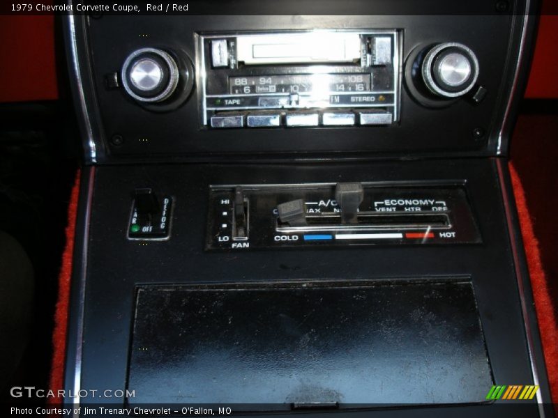 Controls of 1979 Corvette Coupe