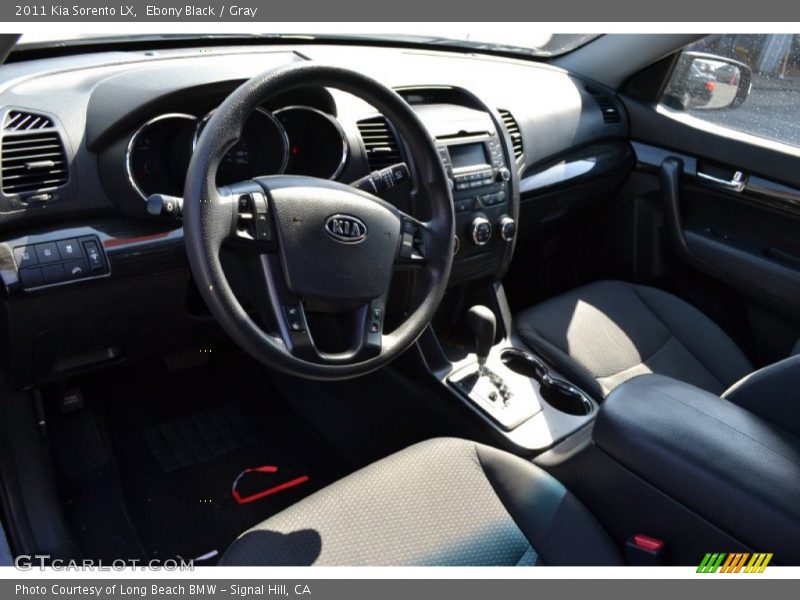 Ebony Black / Gray 2011 Kia Sorento LX