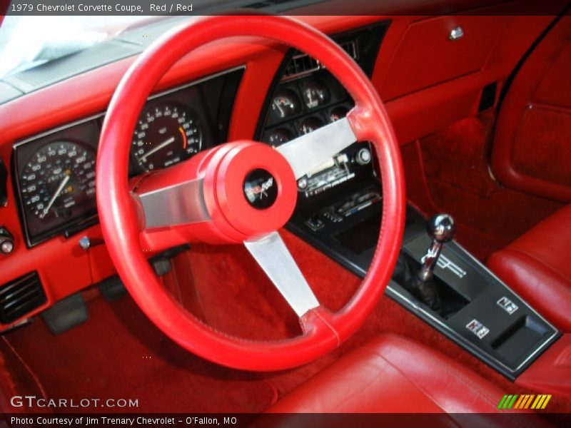 Red Interior - 1979 Corvette Coupe 