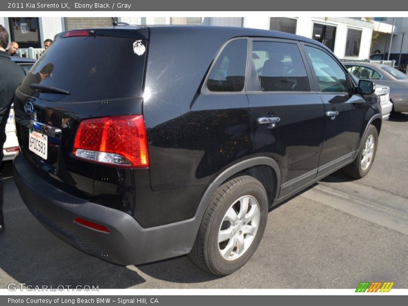 Ebony Black / Gray 2011 Kia Sorento LX