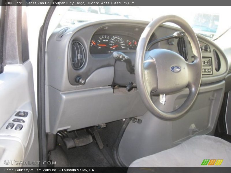 Oxford White / Medium Flint 2008 Ford E Series Van E250 Super Duty Cargo
