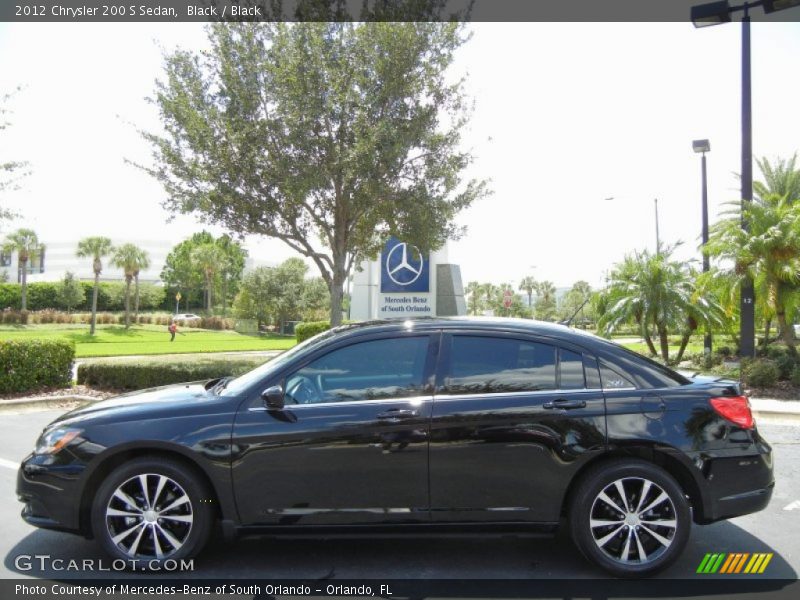 Black / Black 2012 Chrysler 200 S Sedan