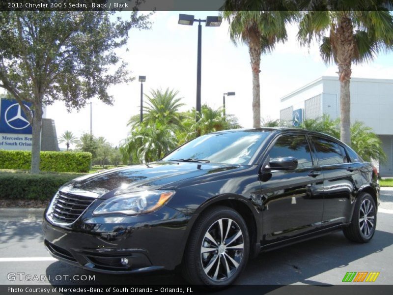 Black / Black 2012 Chrysler 200 S Sedan