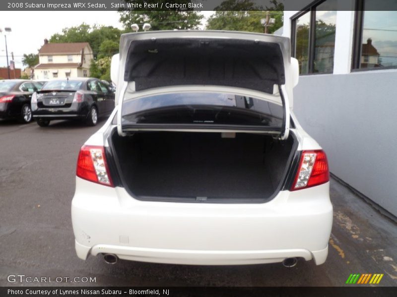 Satin White Pearl / Carbon Black 2008 Subaru Impreza WRX Sedan