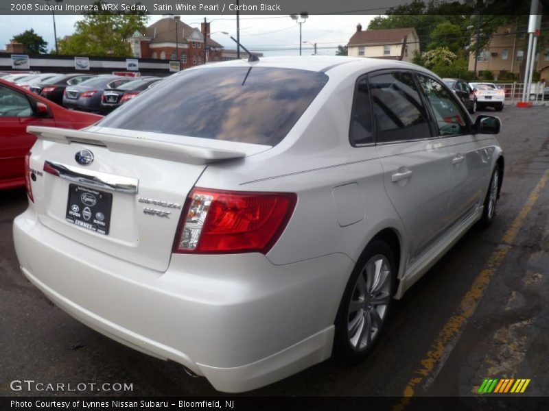 Satin White Pearl / Carbon Black 2008 Subaru Impreza WRX Sedan