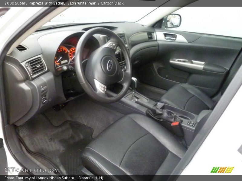 Satin White Pearl / Carbon Black 2008 Subaru Impreza WRX Sedan