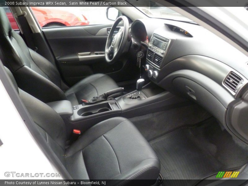 Satin White Pearl / Carbon Black 2008 Subaru Impreza WRX Sedan