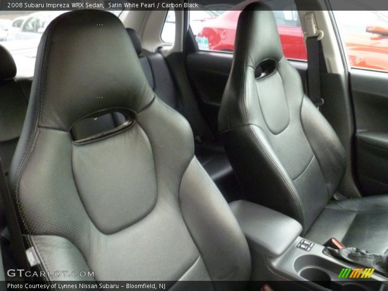 Satin White Pearl / Carbon Black 2008 Subaru Impreza WRX Sedan