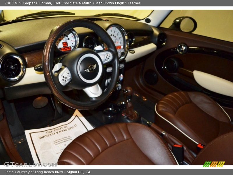 Hot Chocolate Metallic / Malt Brown English Leather 2008 Mini Cooper Clubman