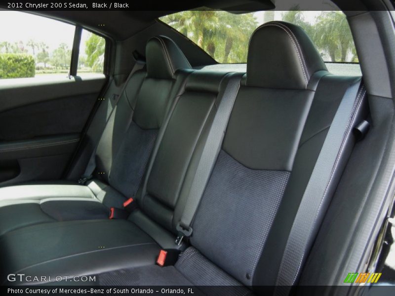 Rear Seat of 2012 200 S Sedan