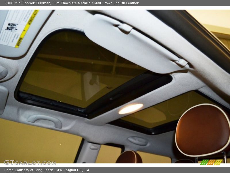 Hot Chocolate Metallic / Malt Brown English Leather 2008 Mini Cooper Clubman