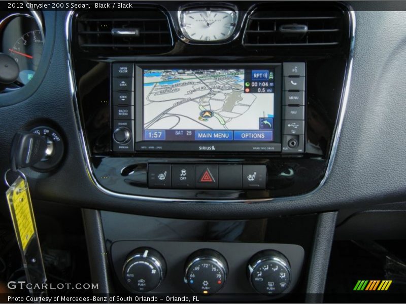 Navigation of 2012 200 S Sedan