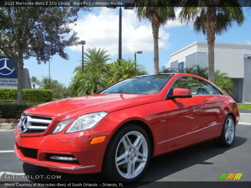 Mars Red / Almond/Mocha 2012 Mercedes-Benz E 350 Coupe