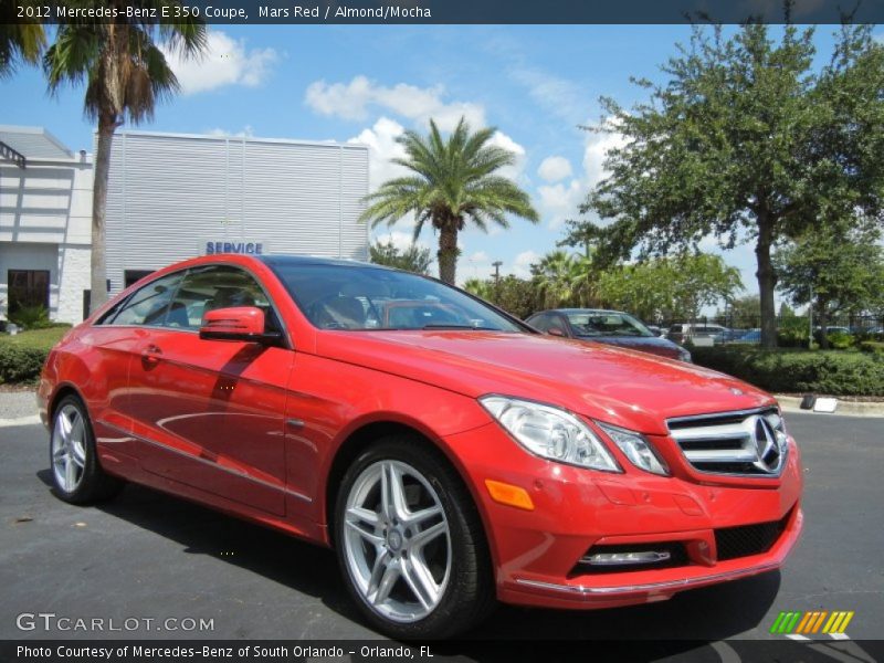 Mars Red / Almond/Mocha 2012 Mercedes-Benz E 350 Coupe