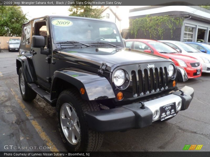 Black / Dark Slate Gray/Medium Slate Gray 2009 Jeep Wrangler Sahara 4x4