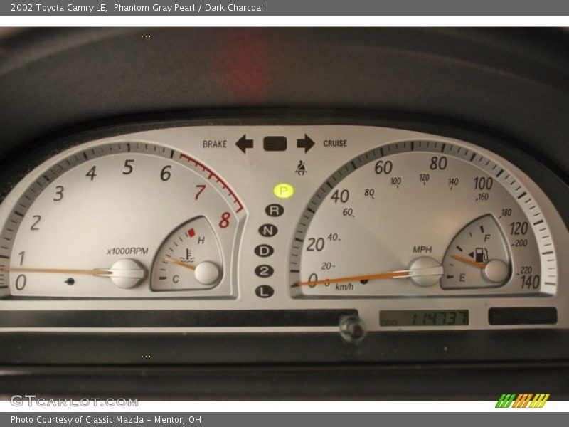 Phantom Gray Pearl / Dark Charcoal 2002 Toyota Camry LE
