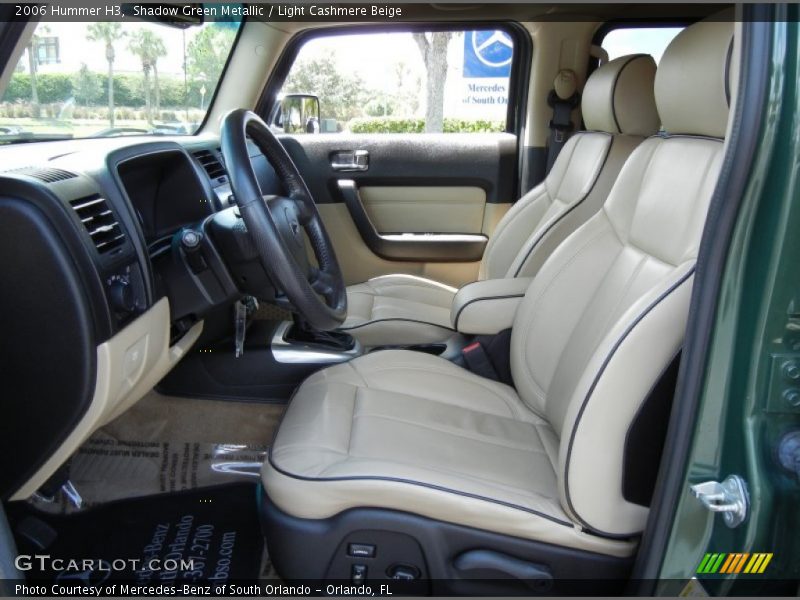 Front Seat of 2006 H3 