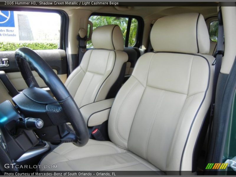 Front Seat of 2006 H3 