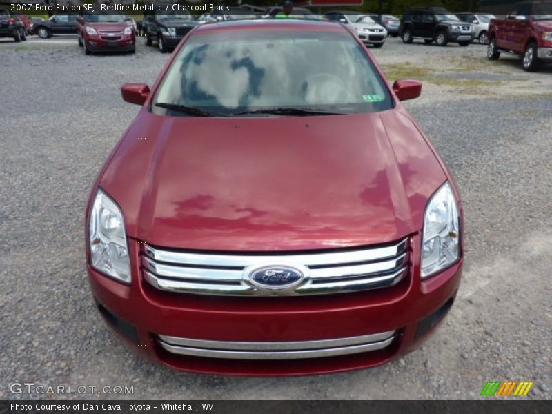 Redfire Metallic / Charcoal Black 2007 Ford Fusion SE