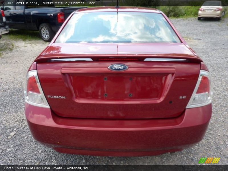Redfire Metallic / Charcoal Black 2007 Ford Fusion SE