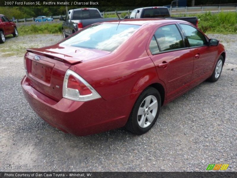 Redfire Metallic / Charcoal Black 2007 Ford Fusion SE