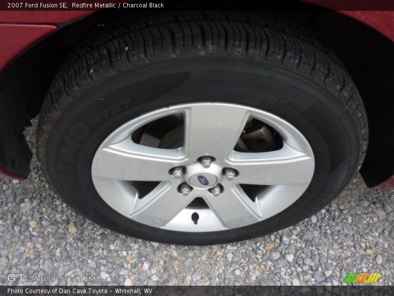 Redfire Metallic / Charcoal Black 2007 Ford Fusion SE