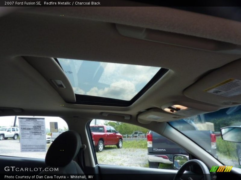 Redfire Metallic / Charcoal Black 2007 Ford Fusion SE