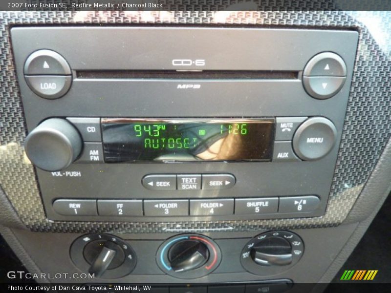 Redfire Metallic / Charcoal Black 2007 Ford Fusion SE