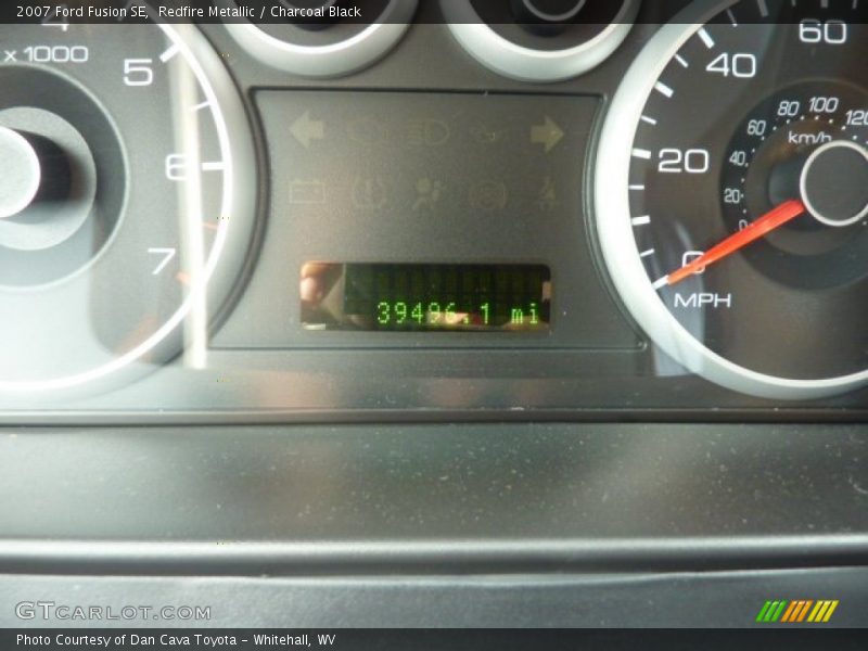 Redfire Metallic / Charcoal Black 2007 Ford Fusion SE