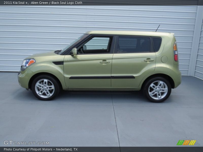 Alien Green / Black Soul Logo Cloth 2011 Kia Soul +