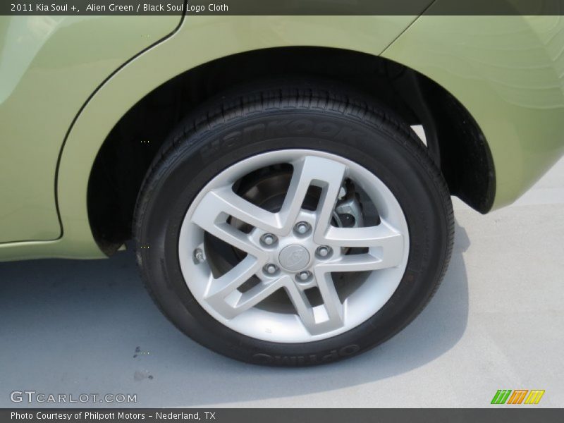 Alien Green / Black Soul Logo Cloth 2011 Kia Soul +